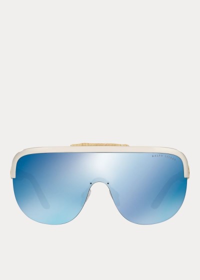 Women's Ralph Lauren Woven Shield Sunglasses | 234905ASF